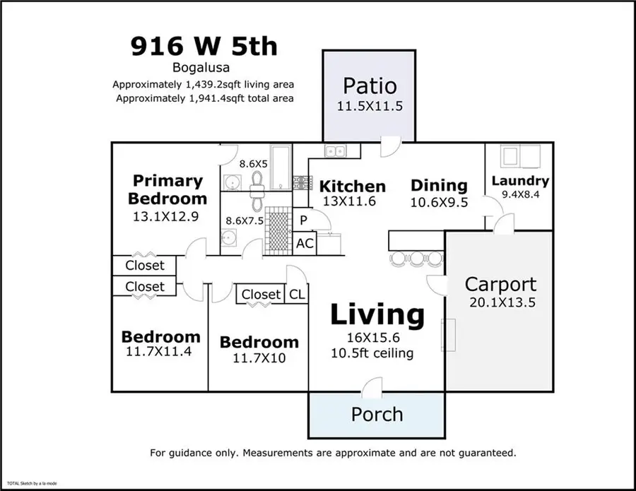 916 W 5th Street, Bogalusa, LA 70427 - #2