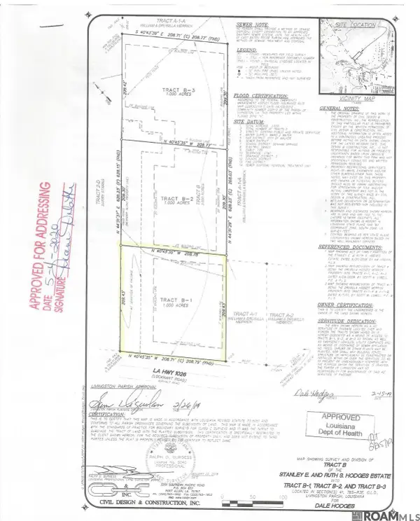 Tract B-1,2,3 Lockhart Rd, Denham Springs, LA 70726