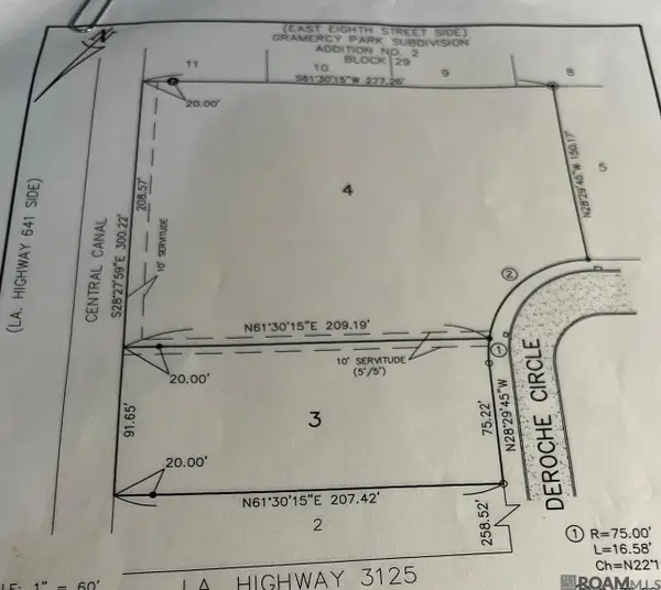 Lot (3&4) Deroche Road, Gramercy, LA 70052