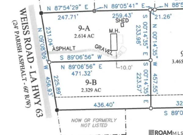 Lot 9-B Weiss Rd, Walker, LA 70785