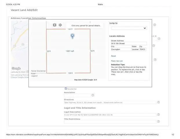 00 E 5th Street, Covington, LA 70433 - #1