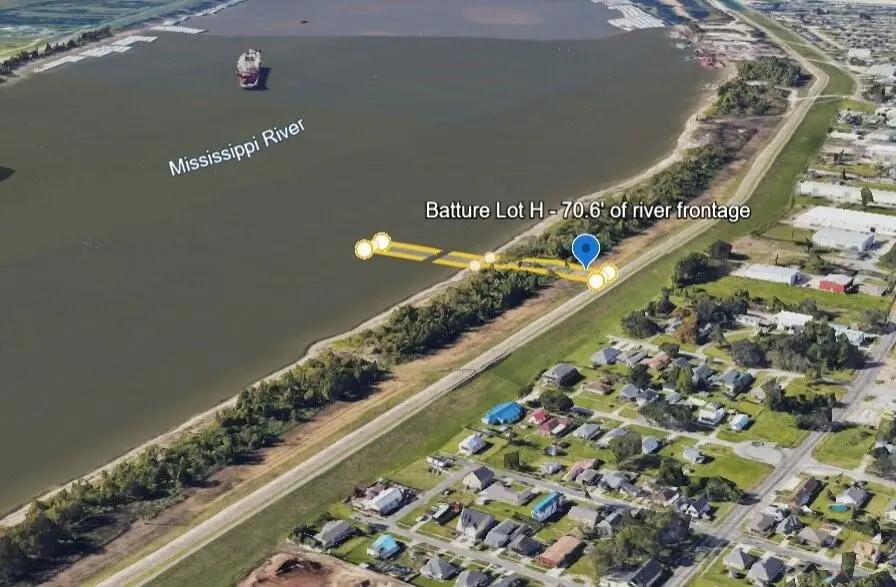 Batture Lot H - 70.6' Of River Frontage, Kenner, LA 70062 - #2