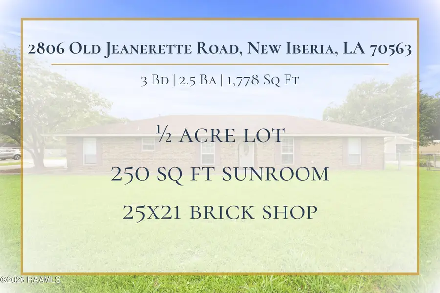 2806 Old Jeanerette Road, New Iberia, LA 70563 - #2