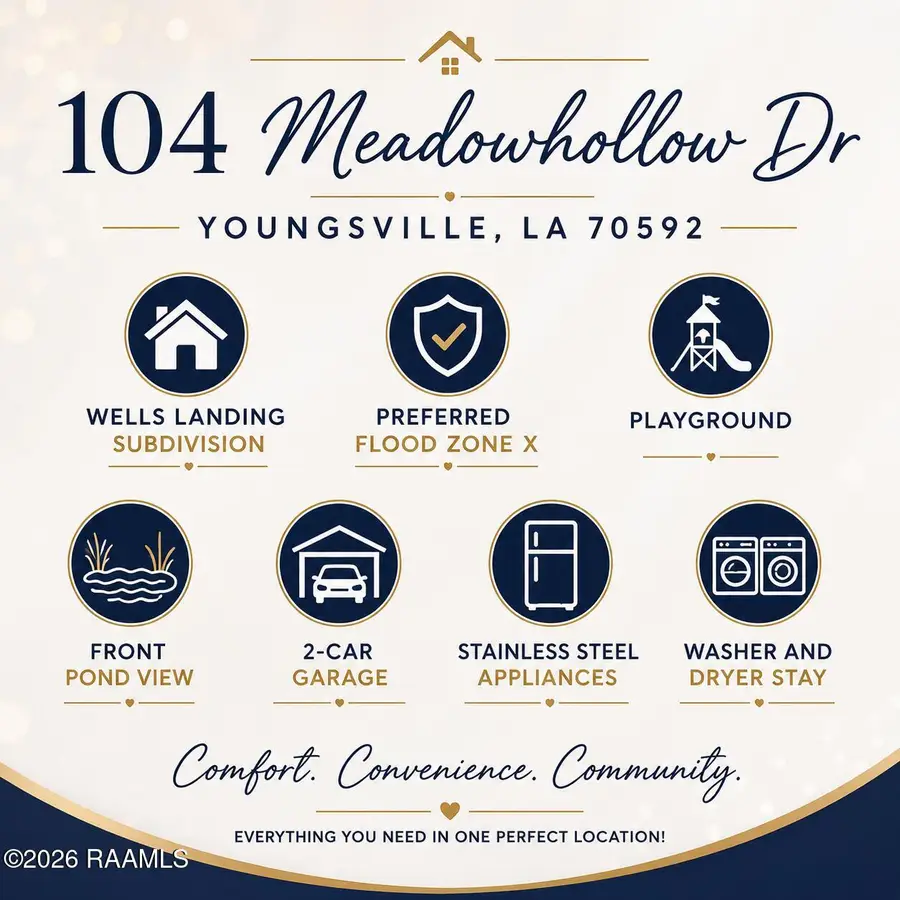 104 Meadowhollow Drive, Youngsville, LA 70592 - #2