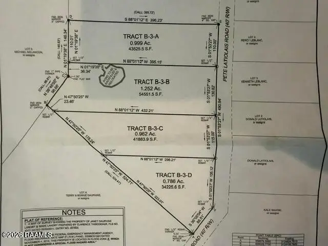 Tbd Pete Latiolais (tract B-3-c) Road, Breaux Bridge, LA 70517 - #1