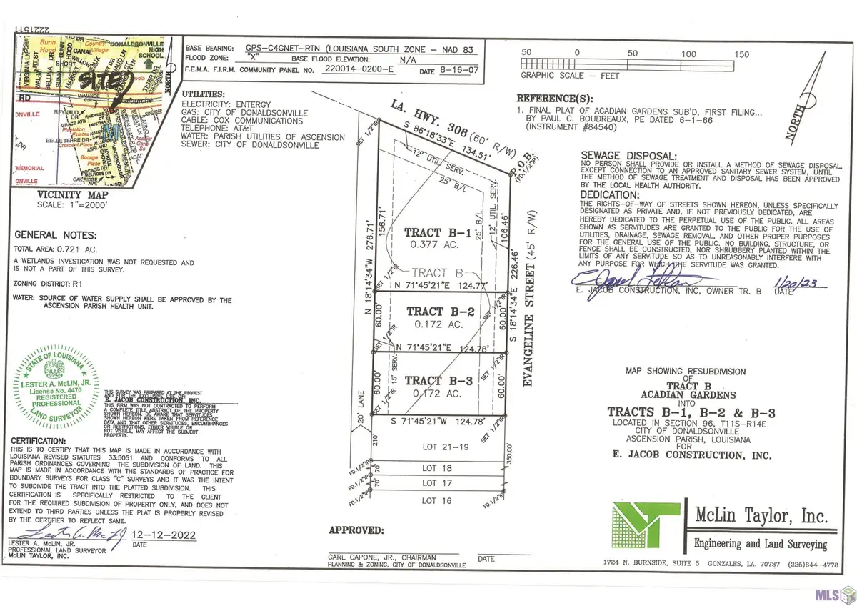Tract B-2 Evangeline Dr, Donaldsonville, LA 70346 - #1
