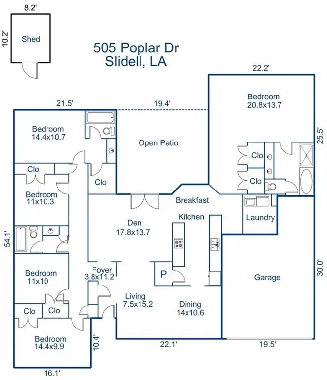 505 Poplar Drive, Slidell, LA 70458 - #3