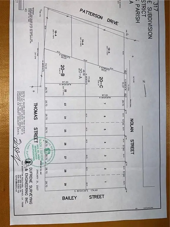 Thomas, Bailey, Nolan Street, New Orleans, LA 70131