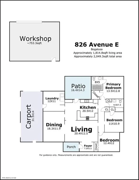 826 Avenue E Avenue, Bogalusa, LA 70427 - #3