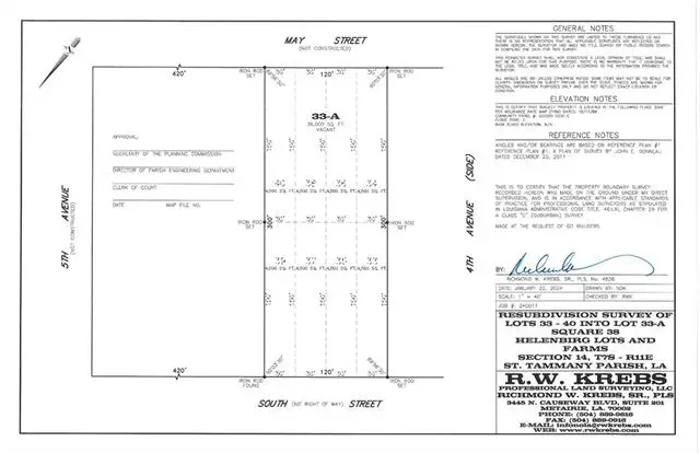 Lots 33-40 Square 38 Street, Covington, LA 70433 - #2