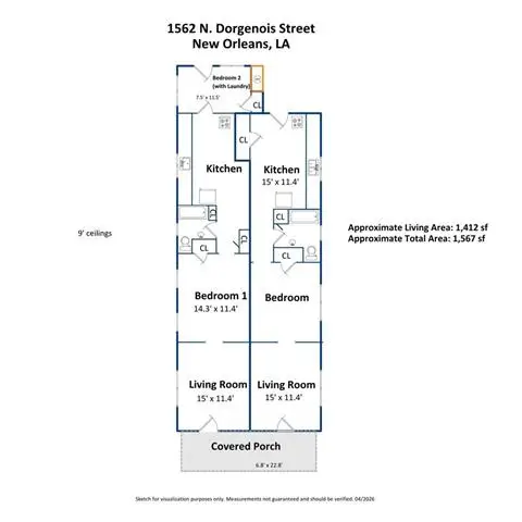 1562 N Dorgenois Street, New Orleans, LA 70119 - #3