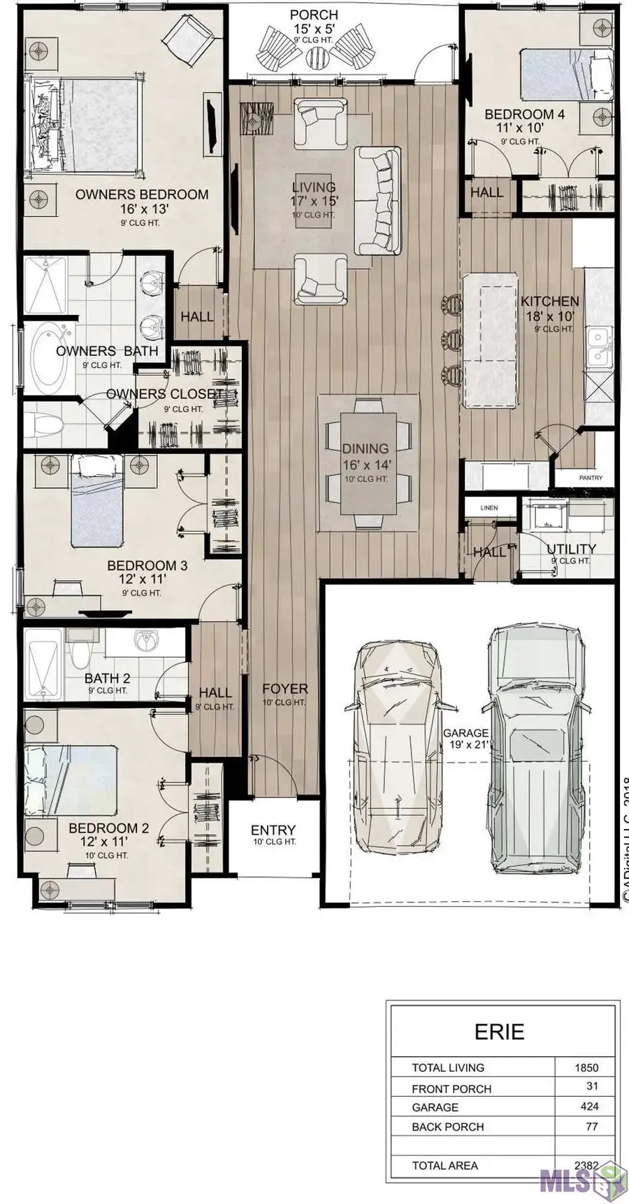 9922 Oak Colony Dr, Baton Rouge, LA 70817 - #2