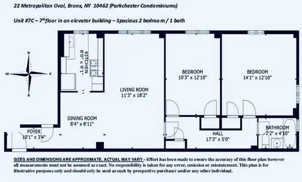 22 Metropolitan Oval #7C, Bronx, NY 10462