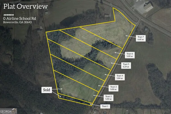 0 Airline School Road #TRACT 4, Bowersville, GA 30516
