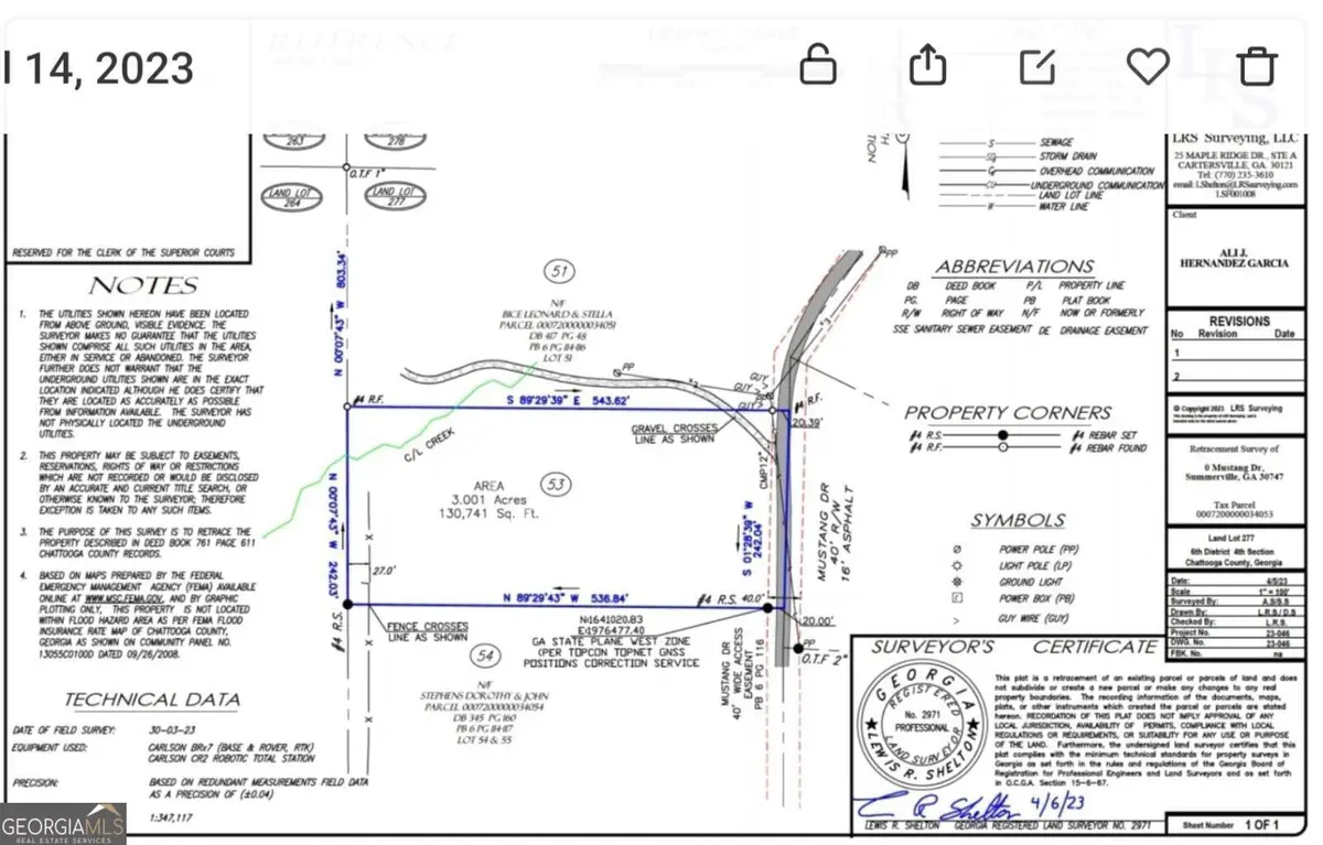 0 Mustang Drive, Summerville, GA 30747 - #1