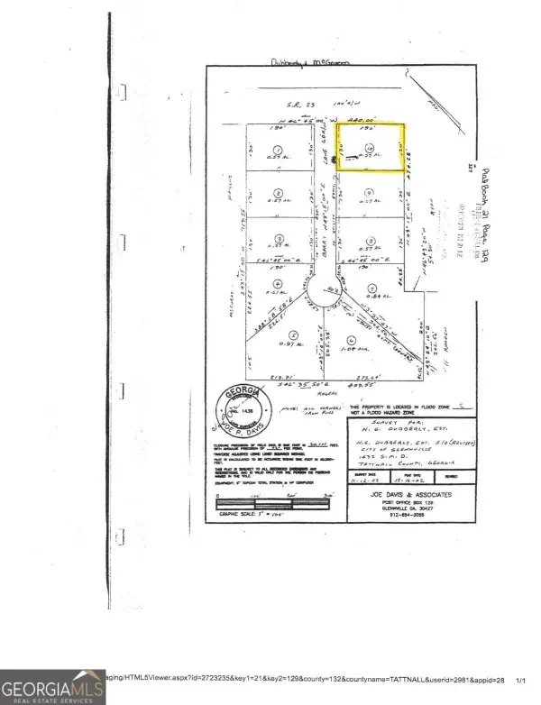 006 Barry Ln Lot # 10, Glennville, GA 30427