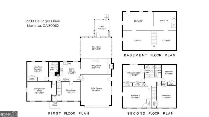 2788 Dellinger Drive, Marietta, GA 30062 - #2