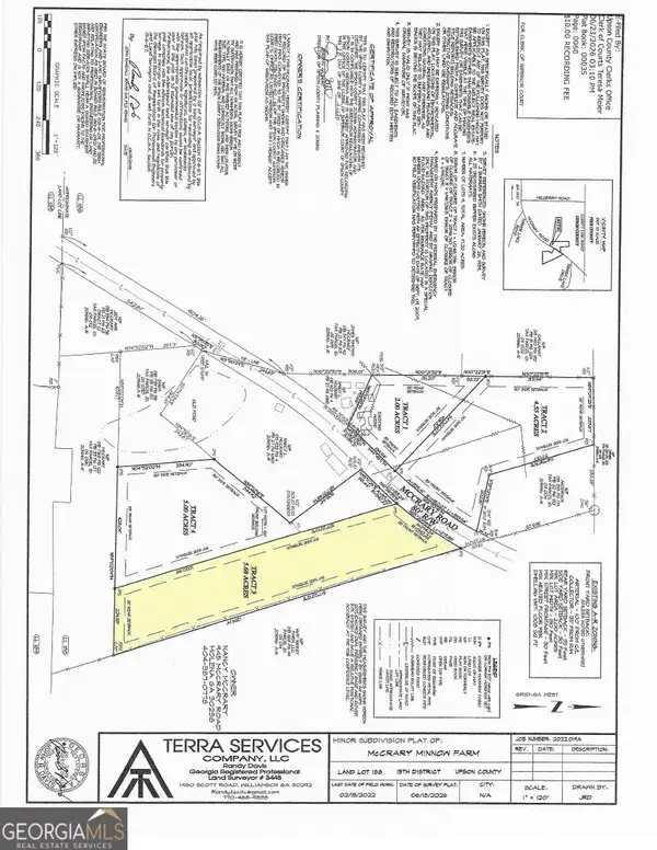 0 Mccrary Road - Tract 3, Molena, GA 30258