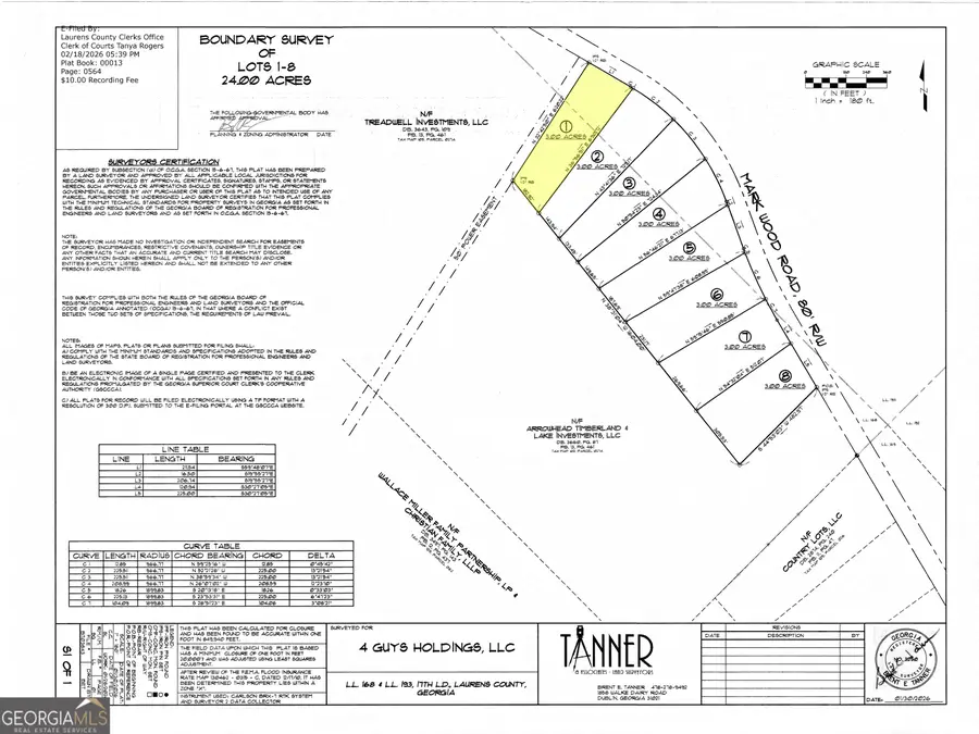 0 0 Mark Wood Rd. Lot 1, Dexter, GA 31019 - #2