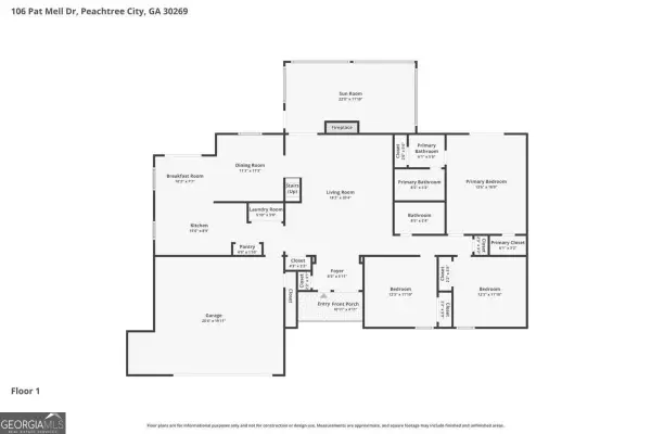 106 Pat Mell Drive, Peachtree City, GA 30269