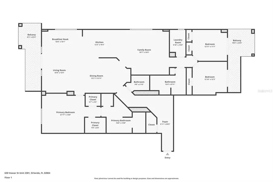 630 Vassar Street #2301, Orlando, FL 32804 - #2