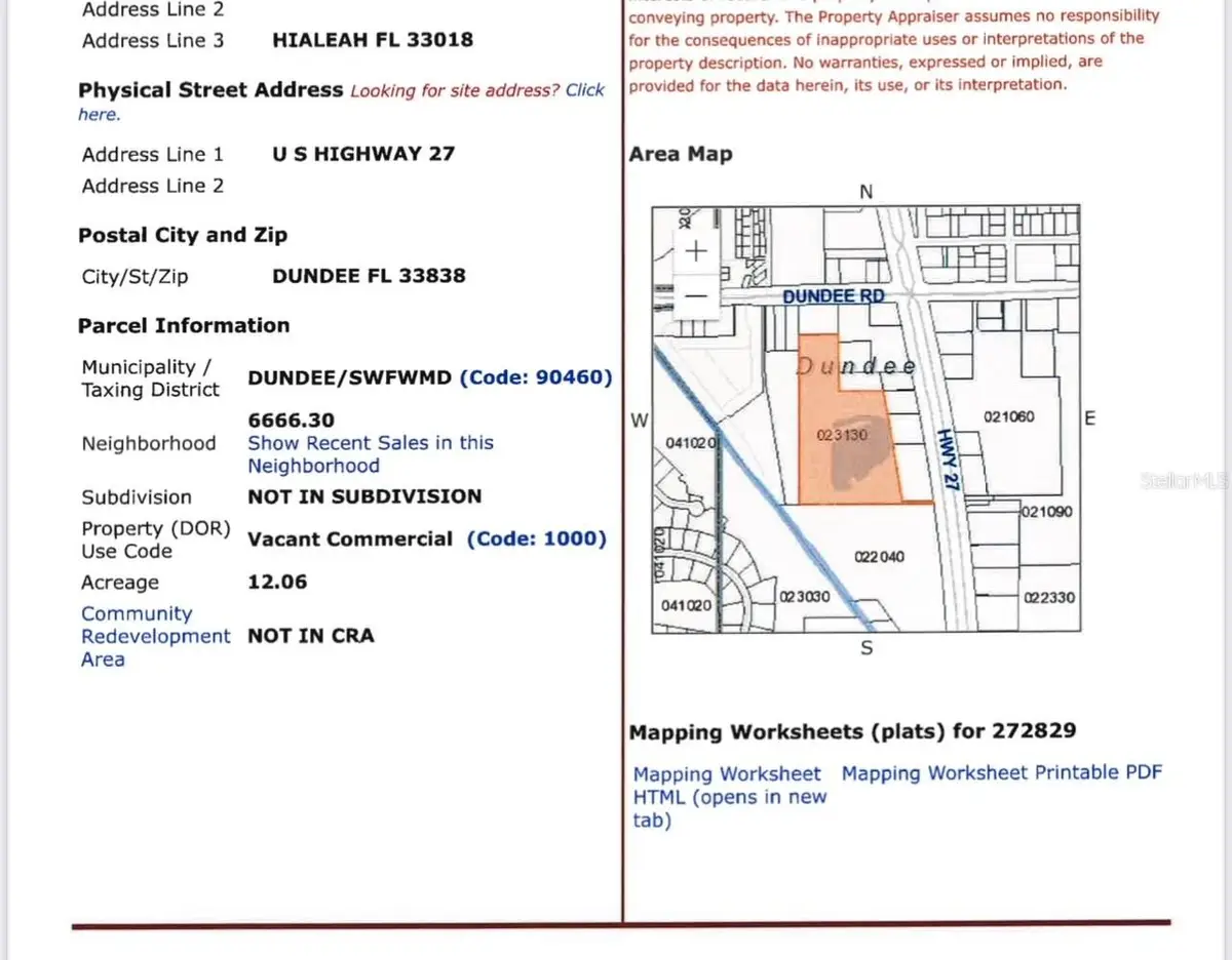 Us Highway 27, Dundee, FL 33838 - Image #1