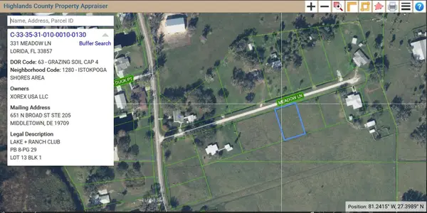 345 Cowhouse Road, LORIDA, FL 33857