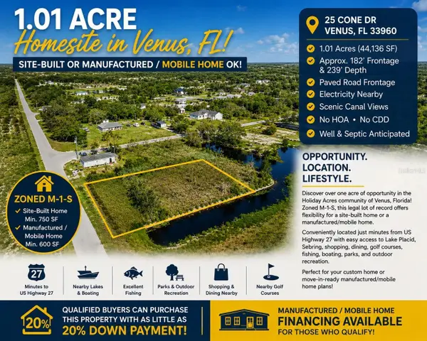 25 Cone Drive, VENUS, FL 33960