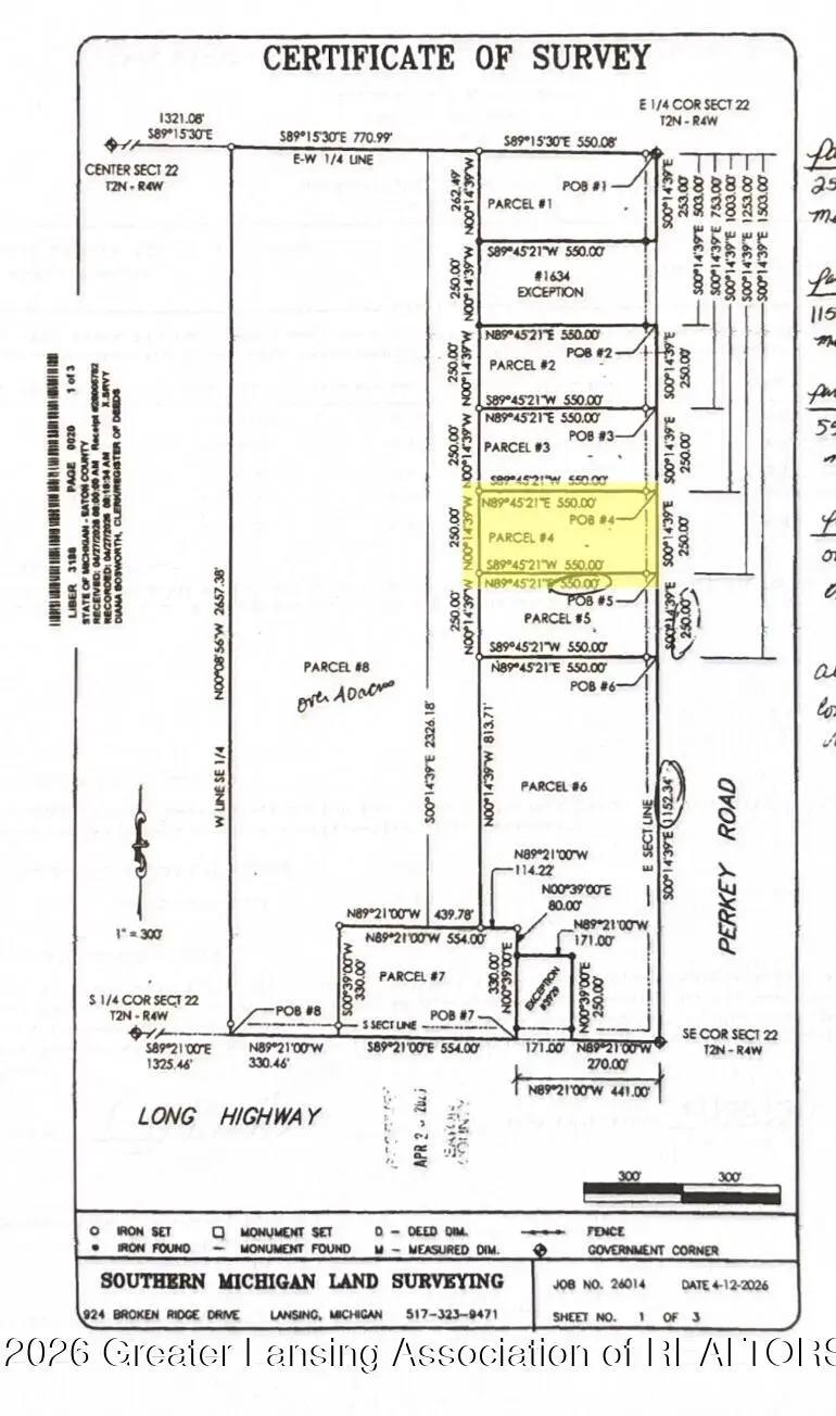 O Vl Lot 4 S Perkey Road, Charlotte, MI 48813 - #1