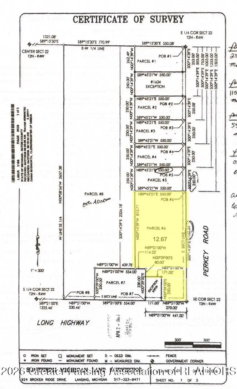 O Vl Lot 6 S Perkey Road, Charlotte, MI 48813 - #1