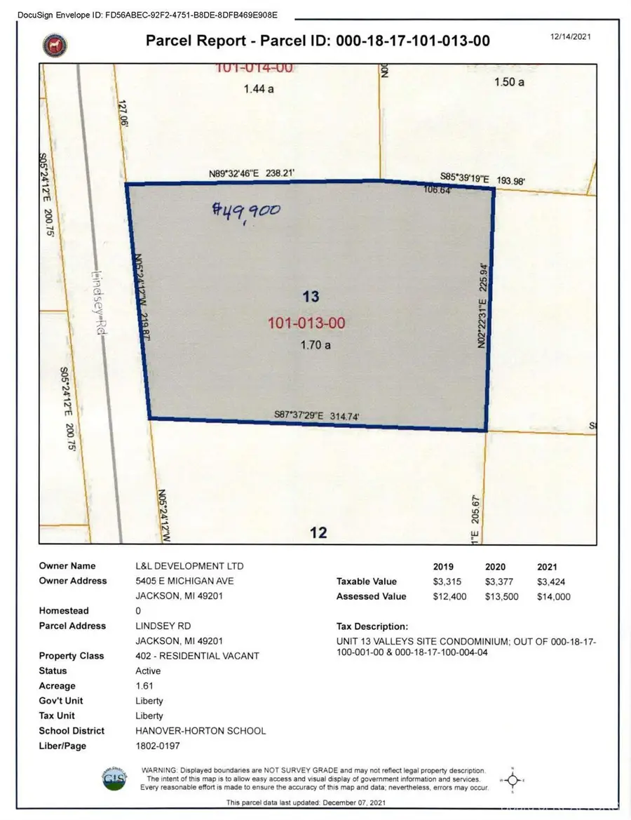 0 Lindsey Unit 13 Road, Jackson, MI 49201 - Image #2