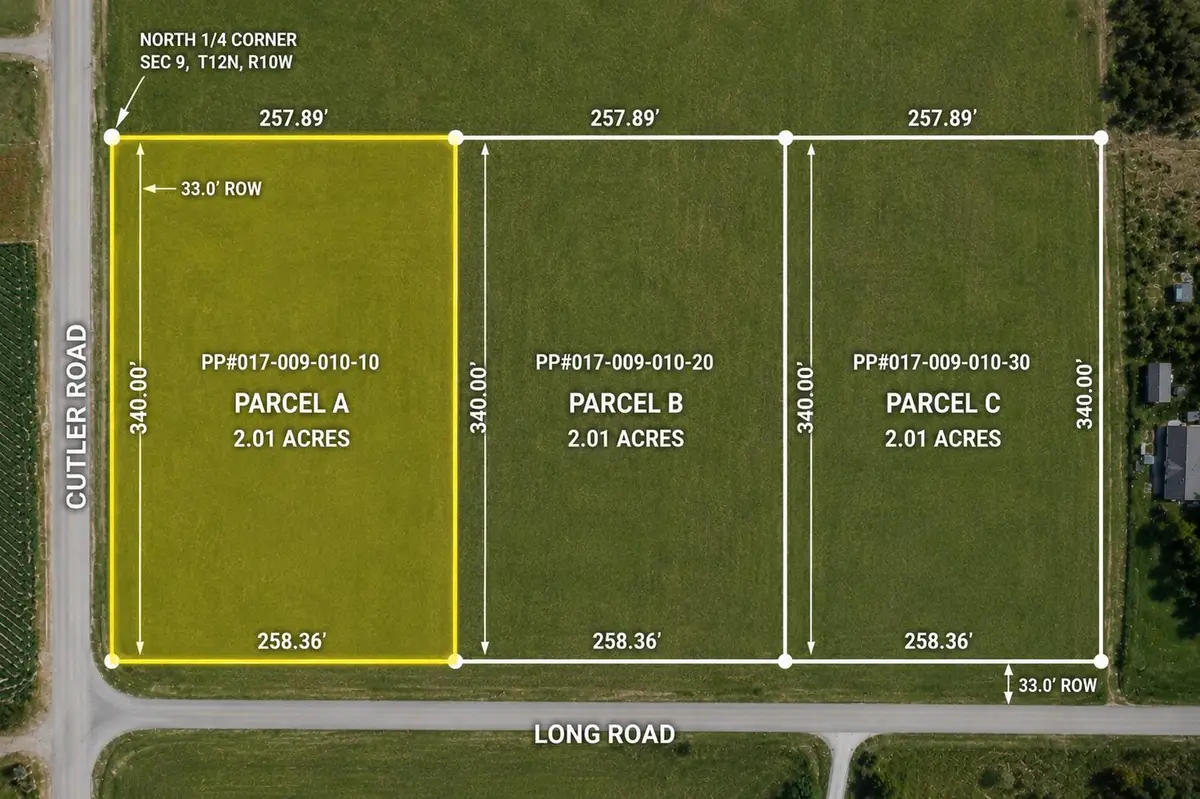 W Cutler Road Road #V/L Parcel A, Howard City, MI 49329 - #1