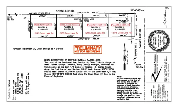 12175 Cobb Lake Road, Wayland, MI 49348