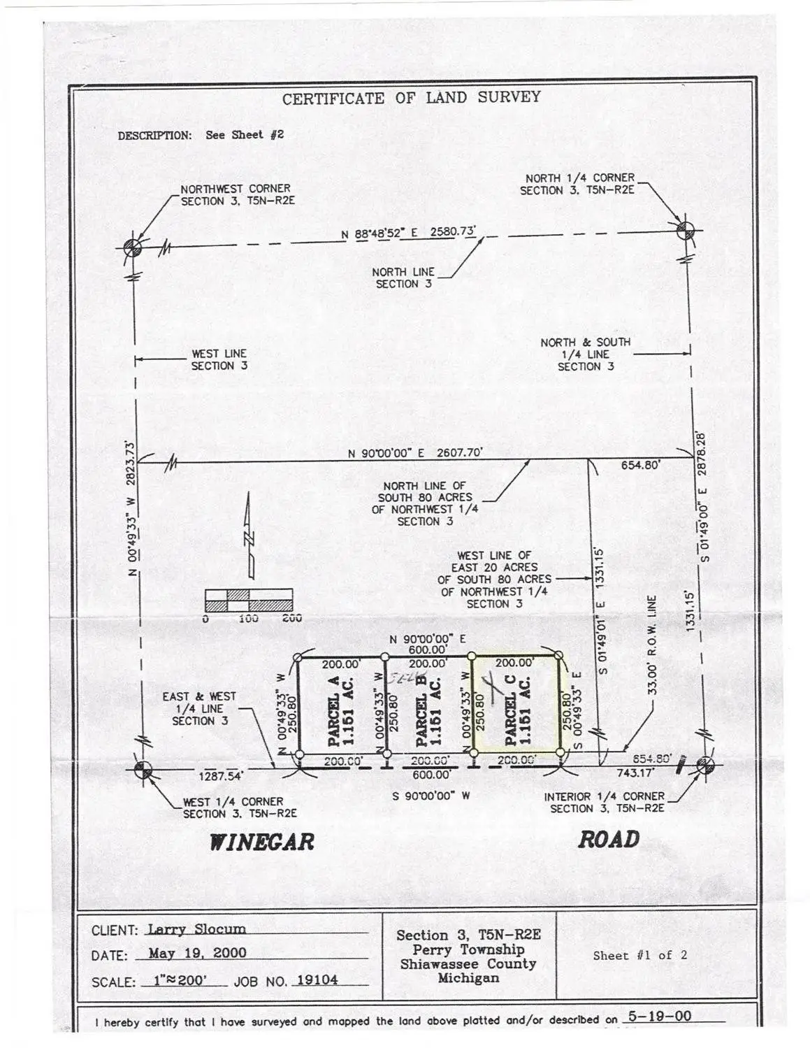 0 Winegar Road, Perry, MI 48872 - Image #1