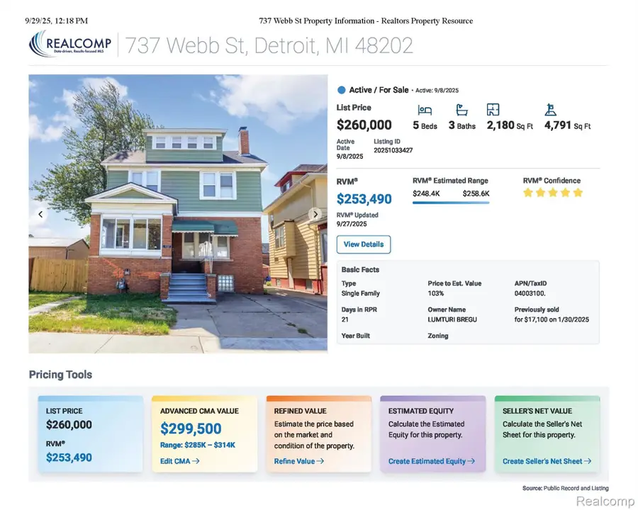 737 Webb Street, Detroit, MI 48202 - Image #3