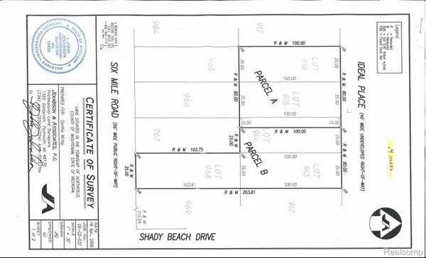 Lot 915 and Lot 916 w/10f Ideal Place Place, WhitmoreLake, MI 48189