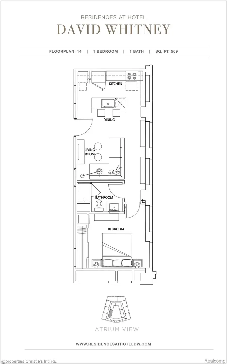 1 Park Avenue #1614, Detroit, MI 48226 - Image #2