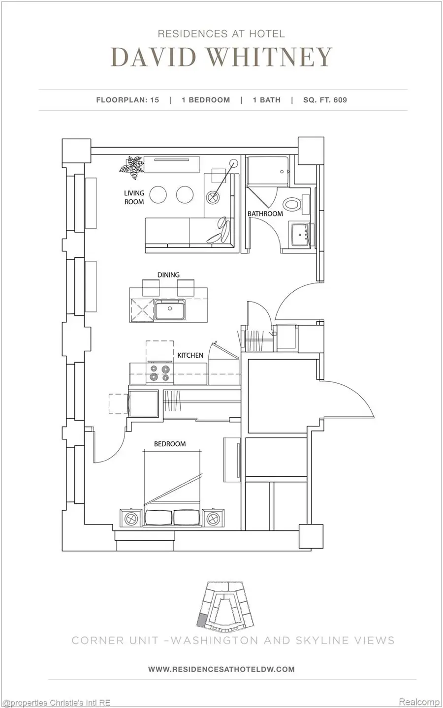 1 Park Avenue #1315, Detroit, MI 48226 - #3