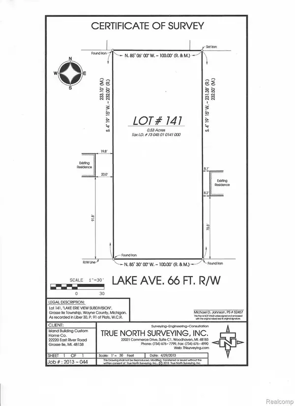 Vacant Lake Road, GrosseIle, MI 48138