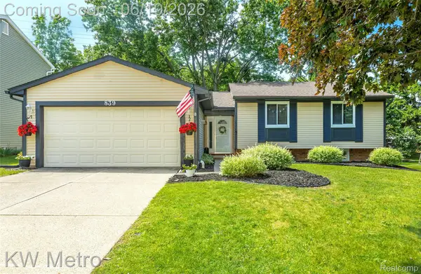 839 Dressler Lane, RochesterHills, MI 48307