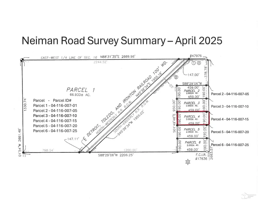Parcel 4 Nieman RD, Dundee, MI 48131 - #2
