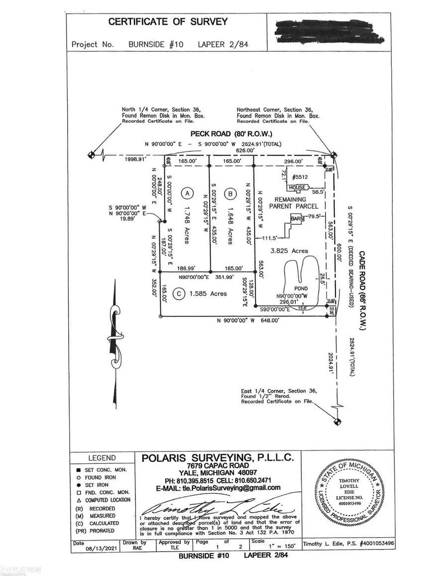 0 Cade RD, Brown City, MI 48416 - #3