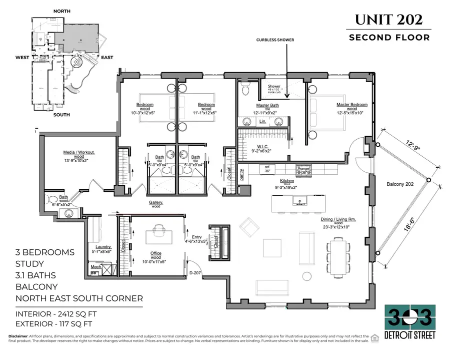 303 Detroit Street Unit: 202, Ann Arbor, MI 48104 - #3