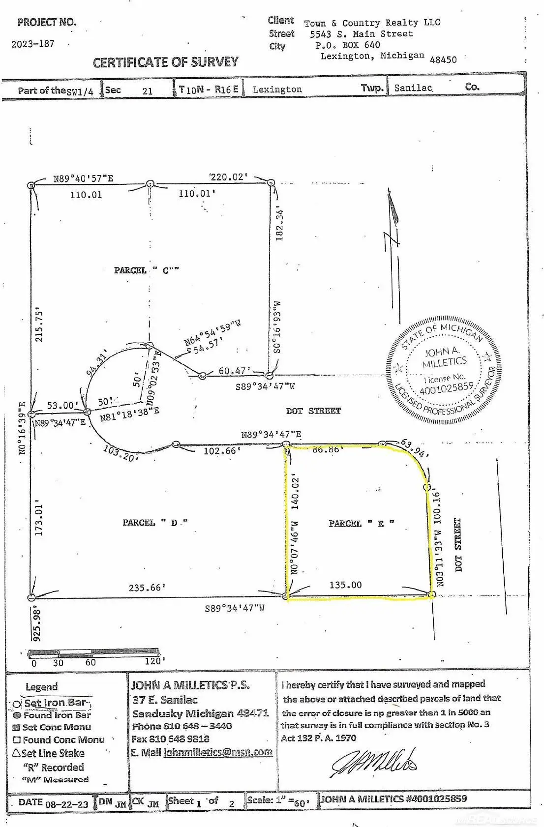 Parcel E Dot, Croswell, MI 48422 - Image #1