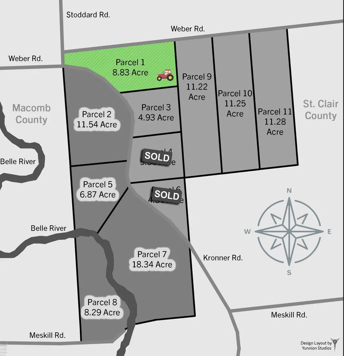 00 Weber Rd, 4001-001, Parcel 1, Columbus, MI 48063 - Image #1