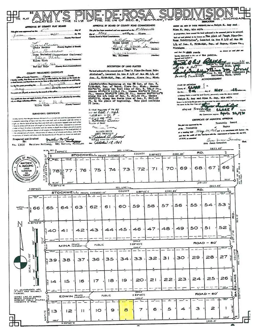 Lot 8 Edwin, Harrison, MI 48625 - Image #3