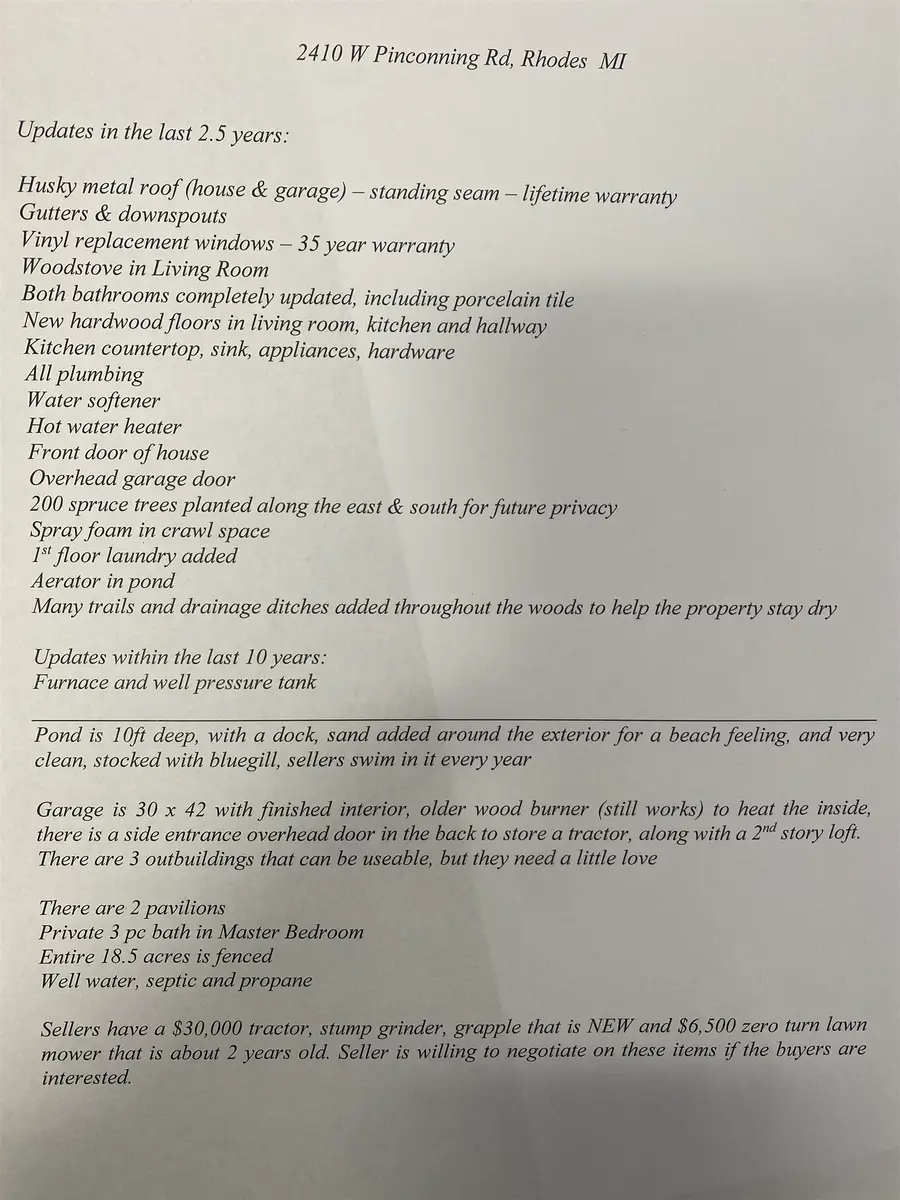 2410 W Pinconning, Rhodes, MI 48652 - Image #2