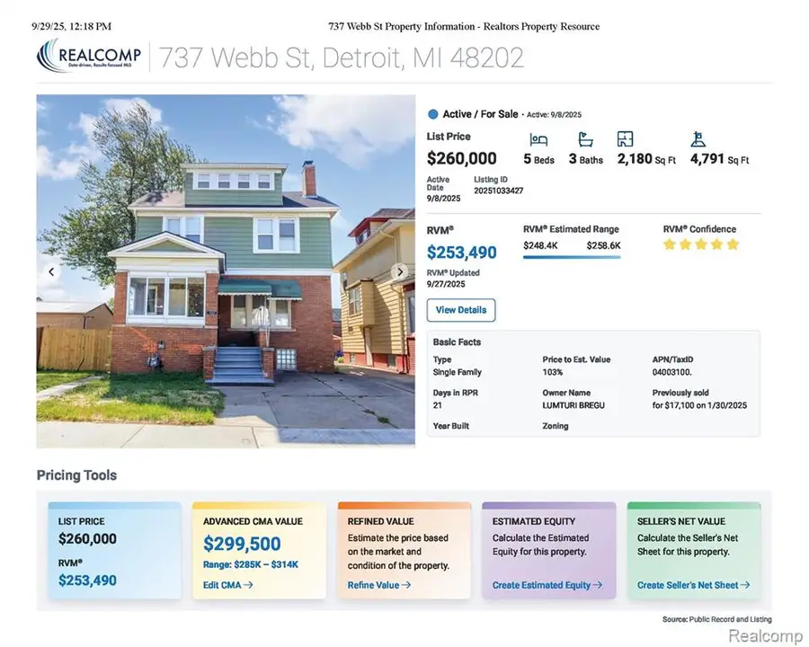 737 Webb, Detroit, MI 48202 - #3