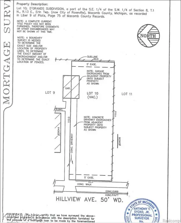 Vacant Hillview N Hillview, Roseville, MI 48066 - #3