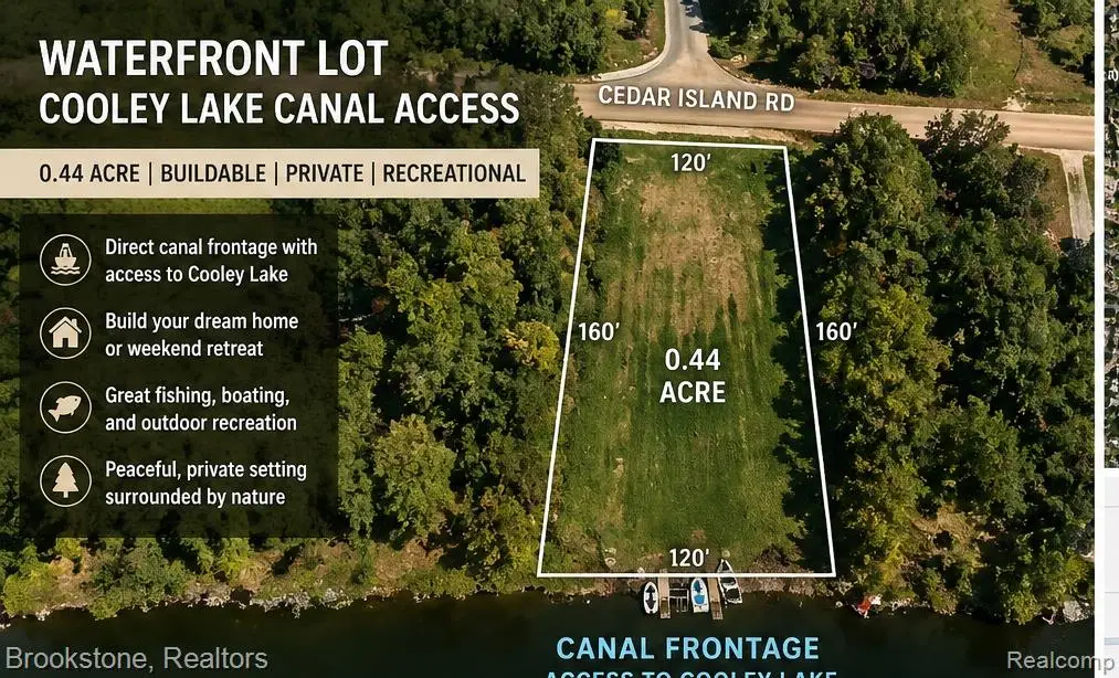 0 Vl Cedar Island, White Lake, MI 48386 - #1